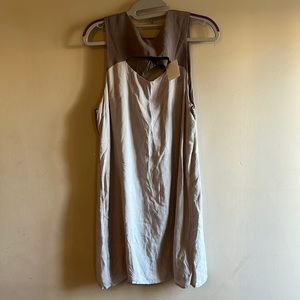 Cooperative Dress Knee Length Short Sleeve High Neck Women Size M